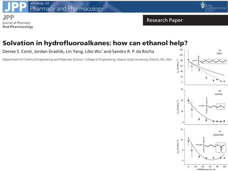 the article Solvation in hydrofluoroalkanes: how can ethanol help as it appears in the print version of the journal of pharmacy and pharmacology