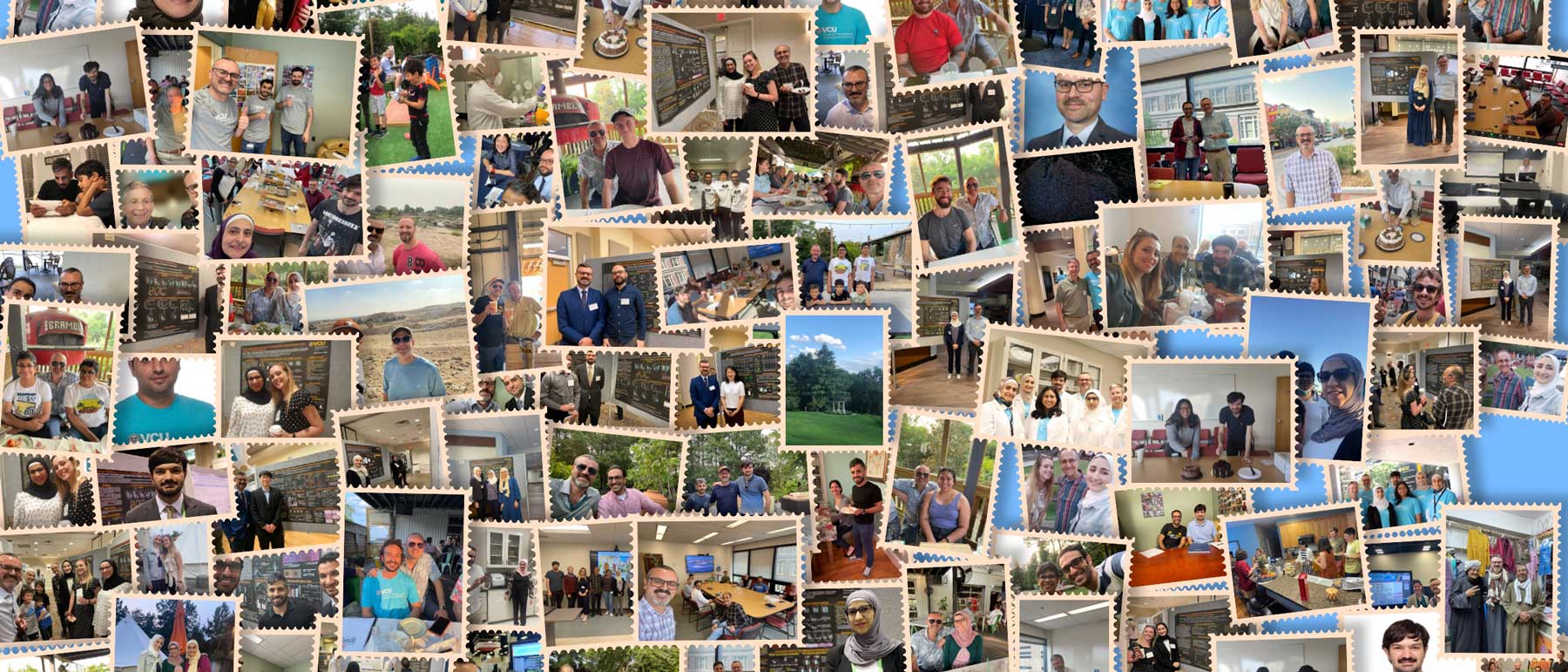 collage of lab members both current and past